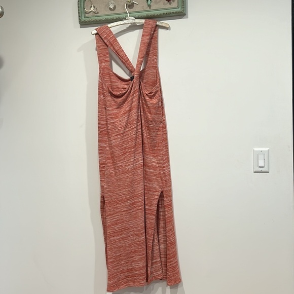 Eloquii Knit Maxi heathered mauve midi dress thick straps plus size women’s 14 - Picture 7 of 7